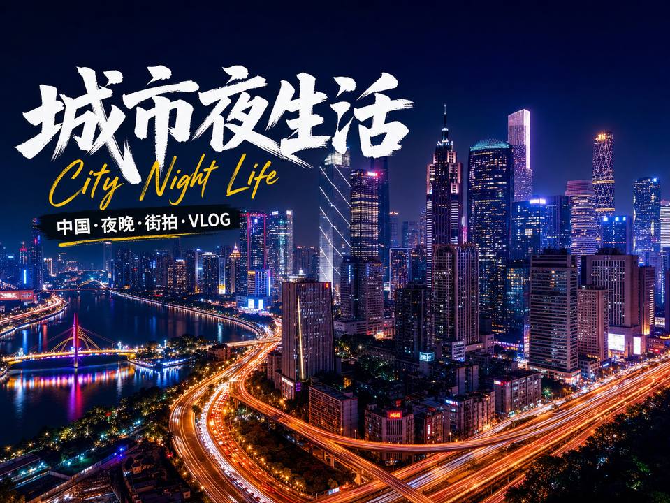 麻豆城市夜景短视频霓虹都市